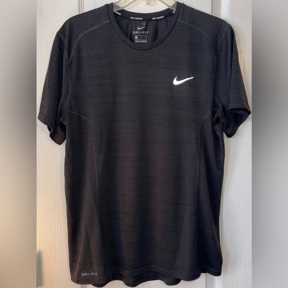 Nike Running Dri-FIT Dark Gray Athletic Training Tee Size M